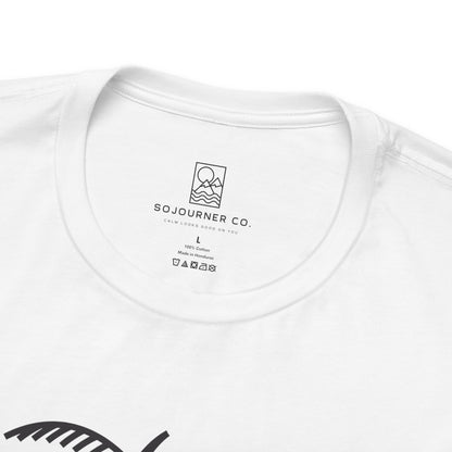 Palm & Hut Line Art T-Shirt