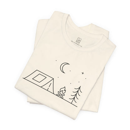 Under the Quiet Sky – Minimalist Camping Tee