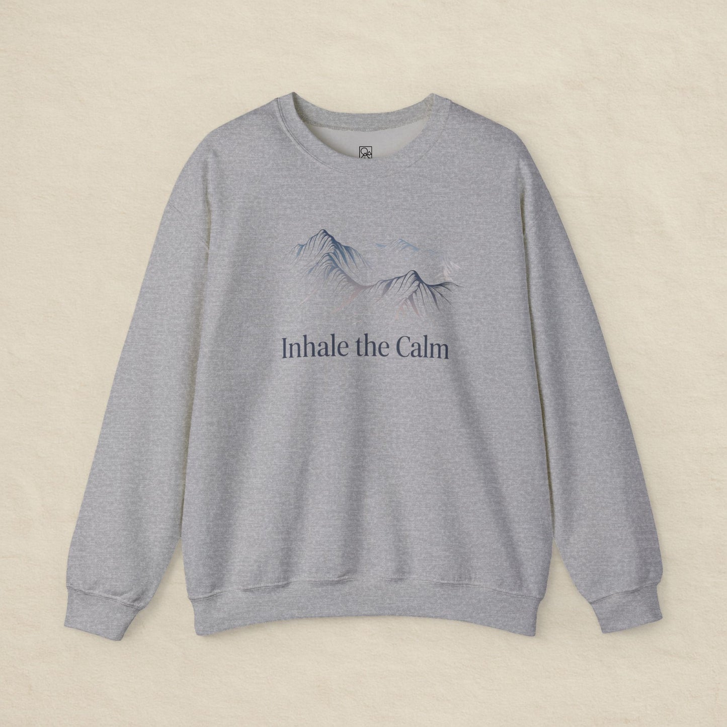 Inhale the Calm – Mountain Sketch Comfort Sweatshirt
