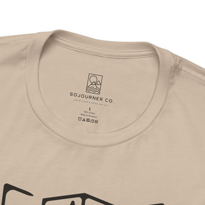 Adventure Map Tee – Minimalist Line Art for Explorers