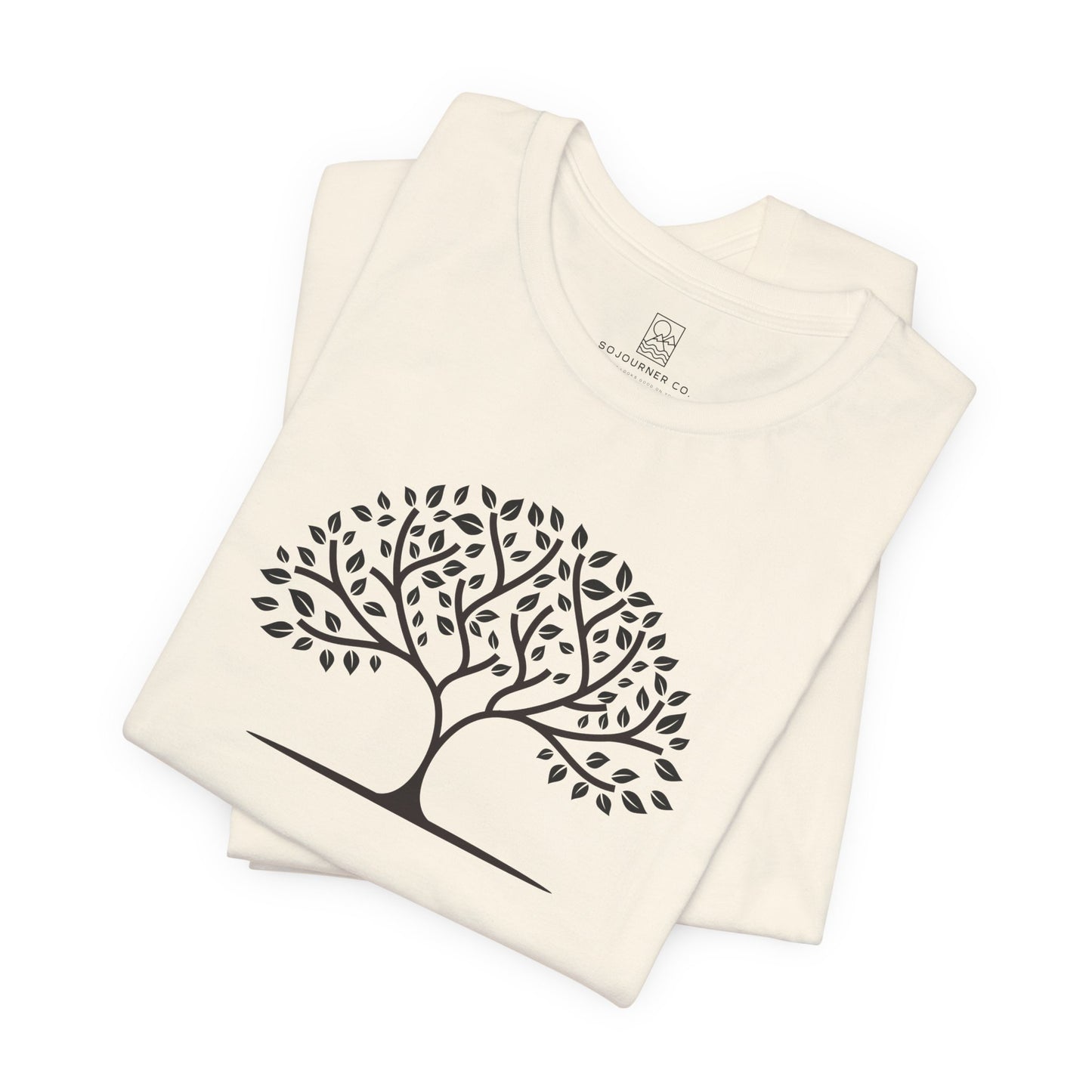 Tree of Calm Tee – Minimalist Nature Design