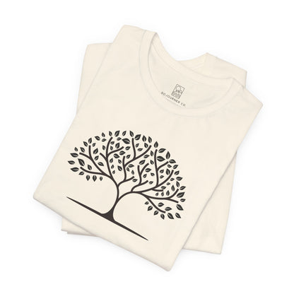 Tree of Calm Tee – Minimalist Nature Design