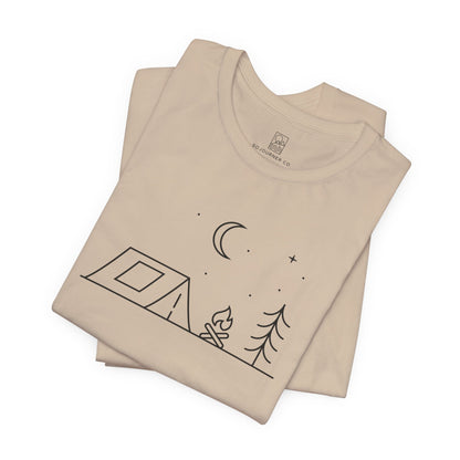 Under the Quiet Sky – Minimalist Camping Tee