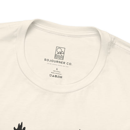 Winding Pines Tee – Bold Minimalist Forest Design