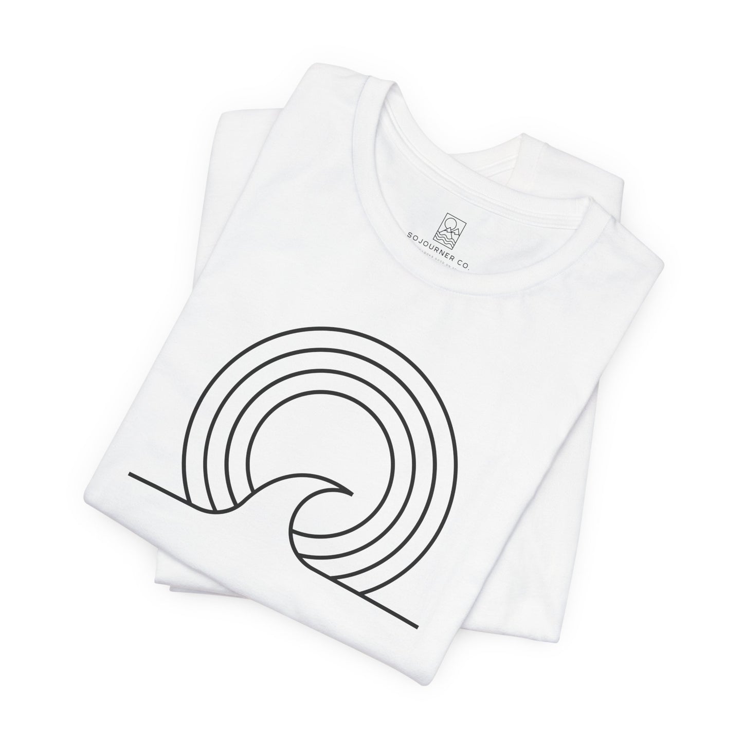 Wave Lines Tee – Minimalist Surf-Inspired Design