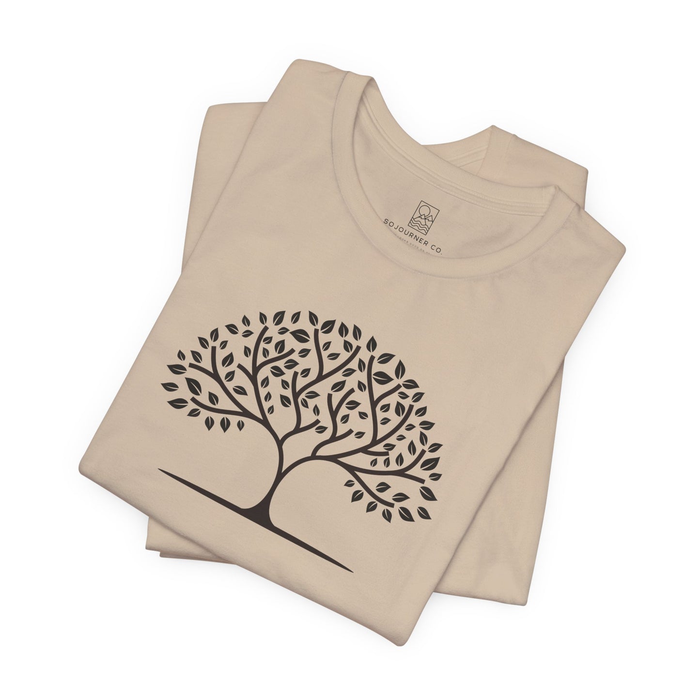 Tree of Calm Tee – Minimalist Nature Design