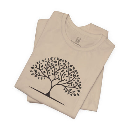Tree of Calm Tee – Minimalist Nature Design