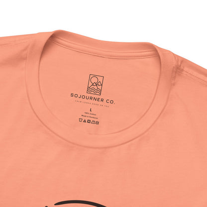 The Compass Tee – Minimalist Direction Line Art