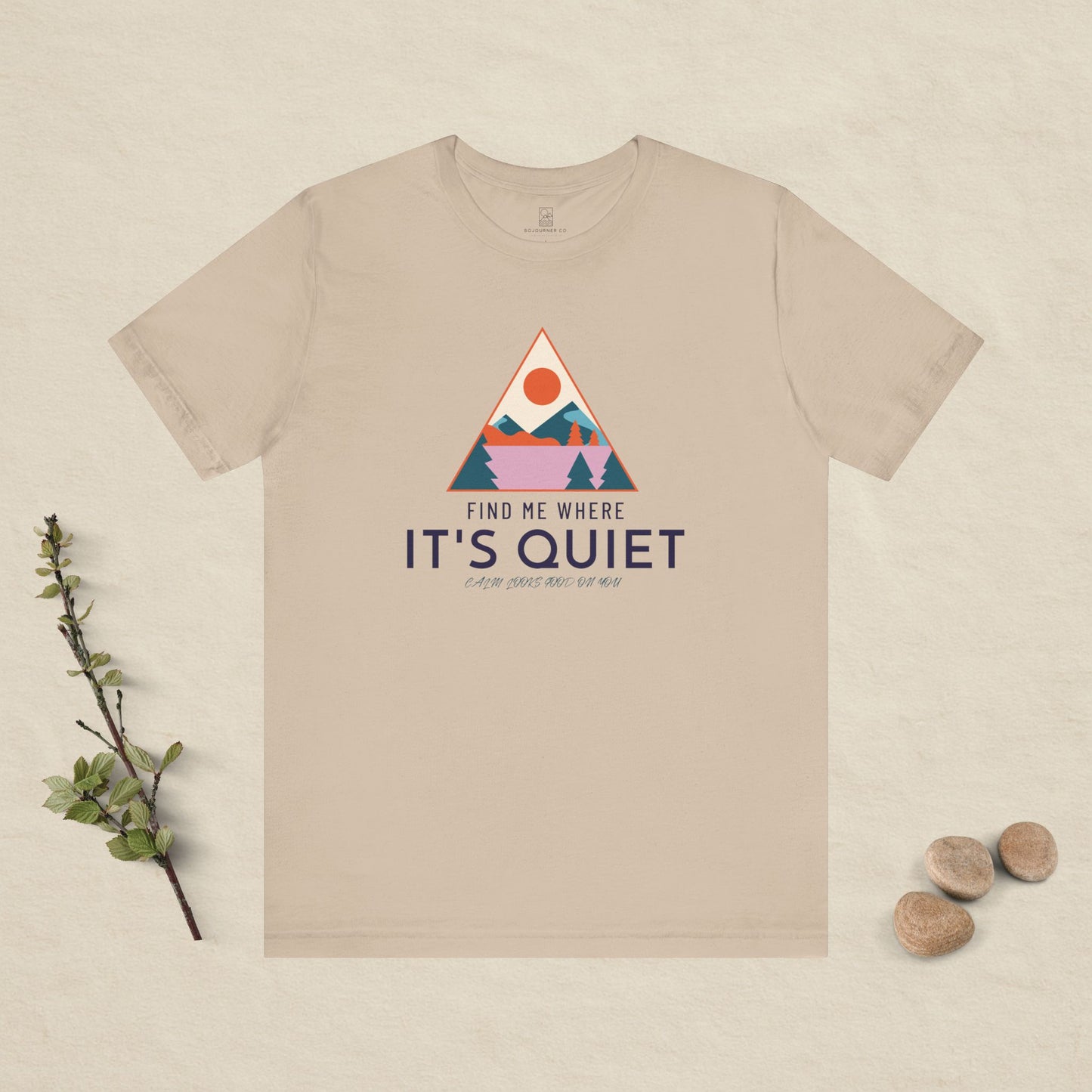 Find Me Where It’s Quiet – Triangle Sunset Tee