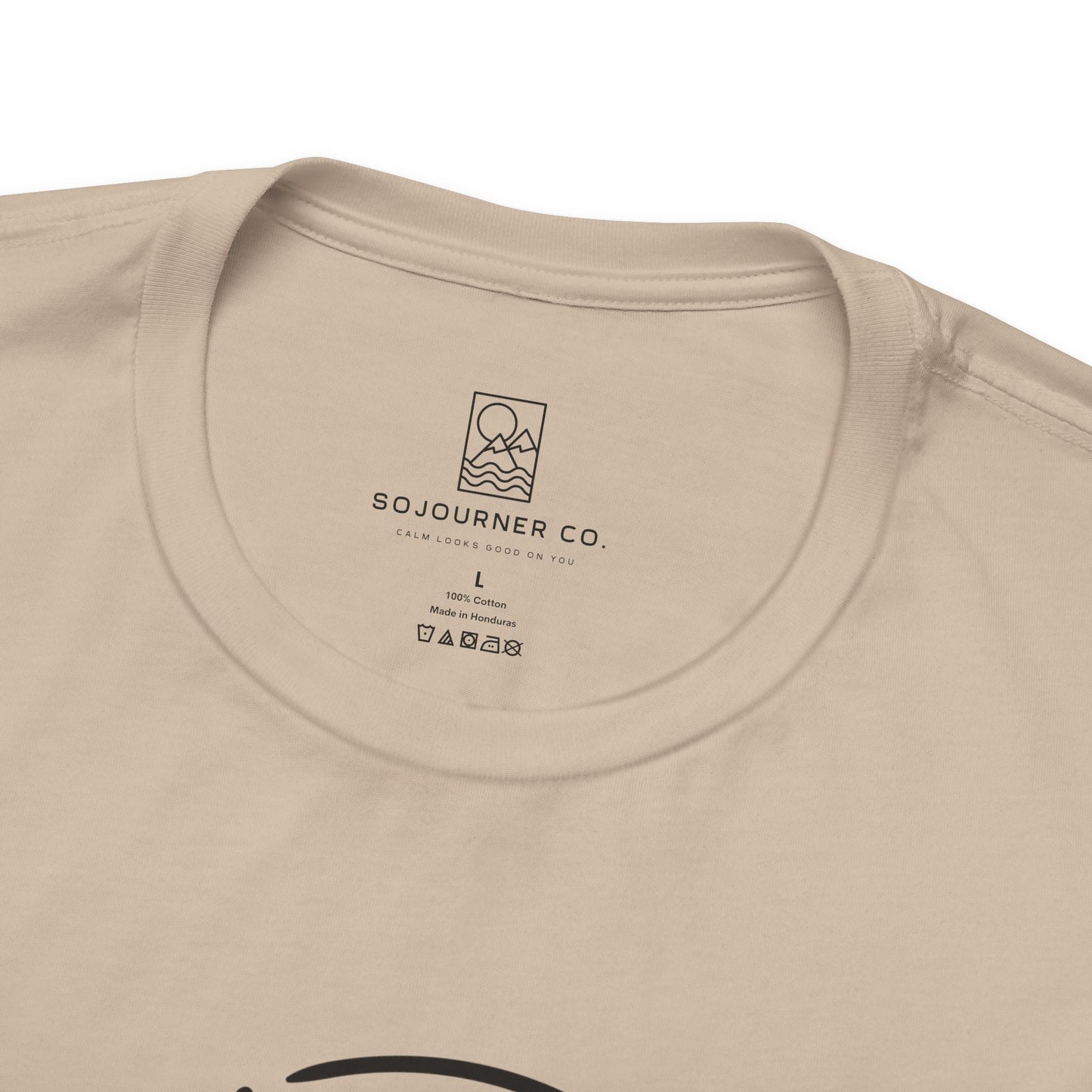 The Compass Tee – Minimalist Direction Line Art
