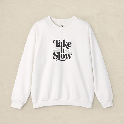 Take It Slow – Minimalist Cozy Sweatshirt