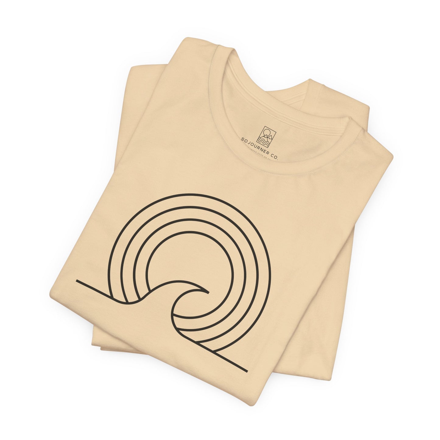 Wave Lines Tee – Minimalist Surf-Inspired Design