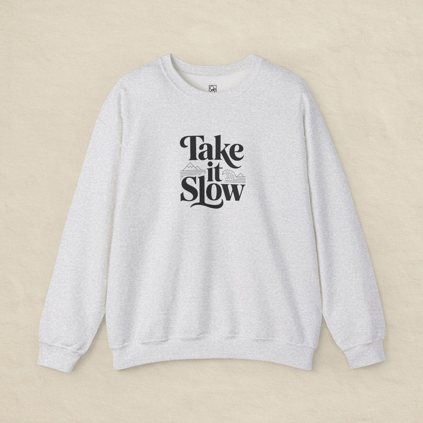 Take It Slow – Minimalist Cozy Sweatshirt