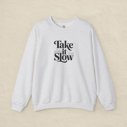 Take It Slow – Minimalist Cozy Sweatshirt
