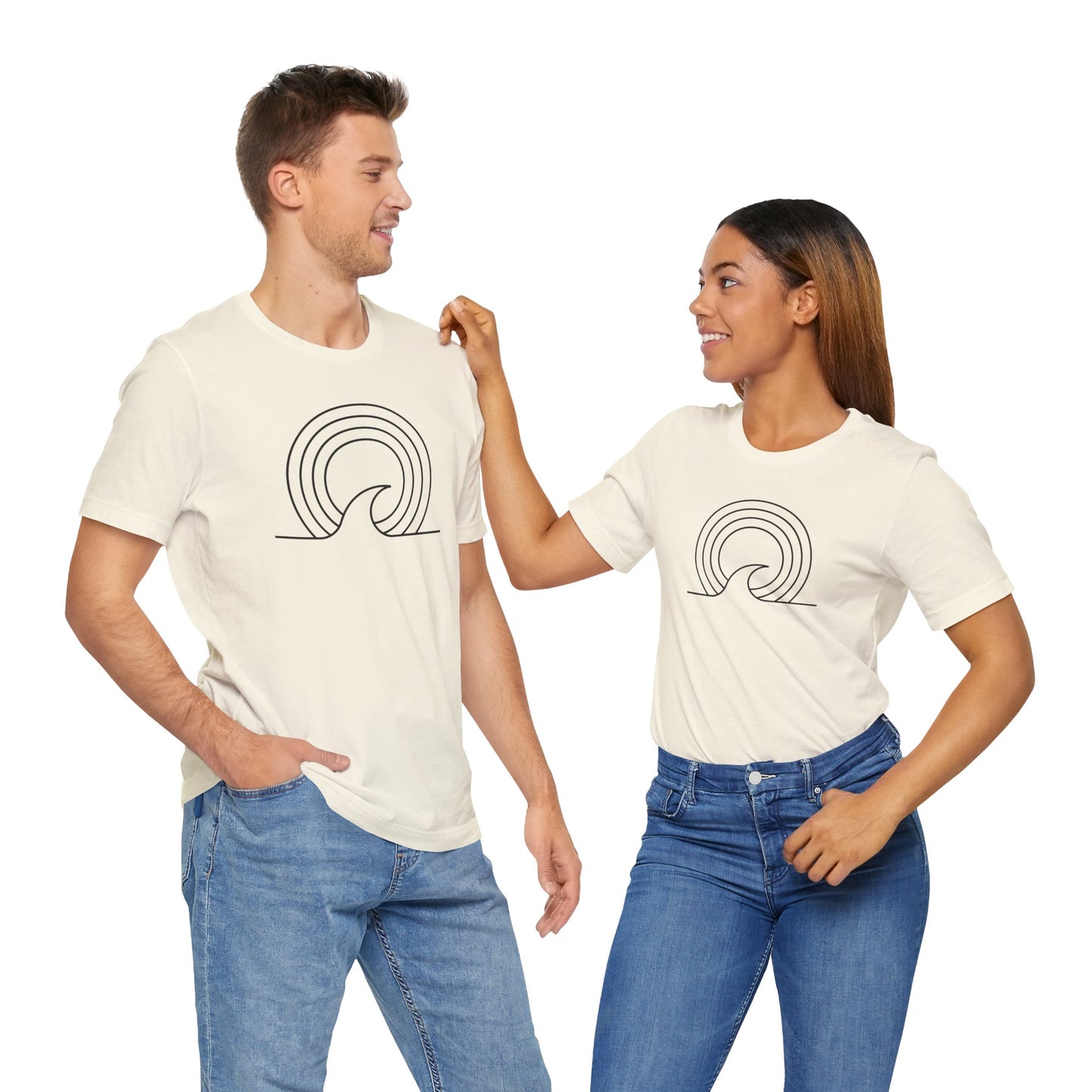 Wave Lines Tee – Minimalist Surf-Inspired Design