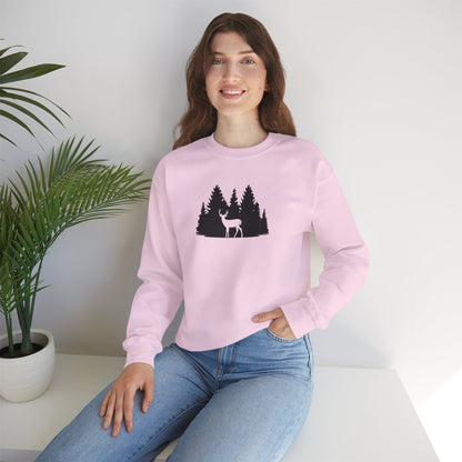 Deer in Pines Sweatshirt