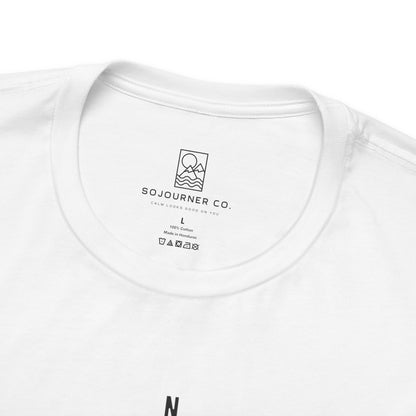 Mountain Compass Tee – Minimalist Nature Navigation