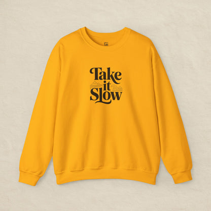Take It Slow – Minimalist Cozy Sweatshirt