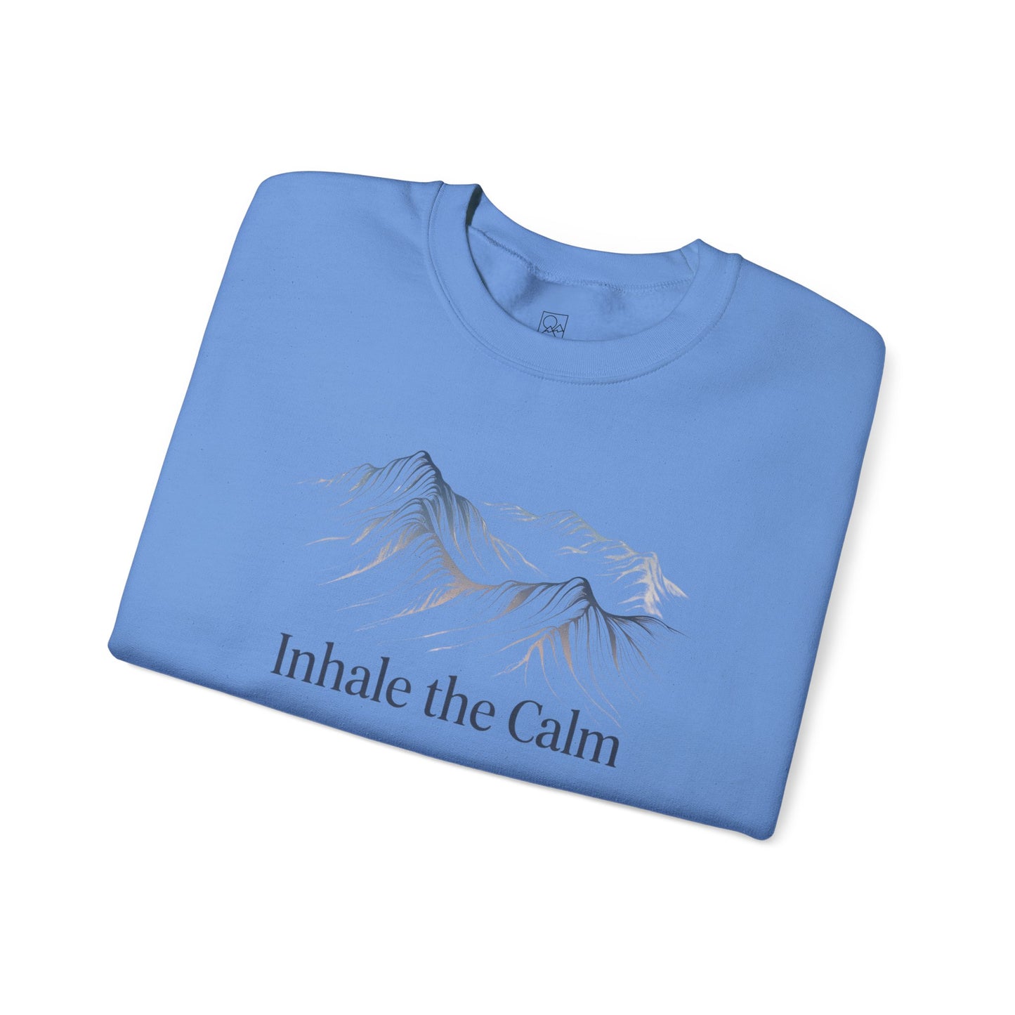 Inhale the Calm – Mountain Sketch Comfort Sweatshirt