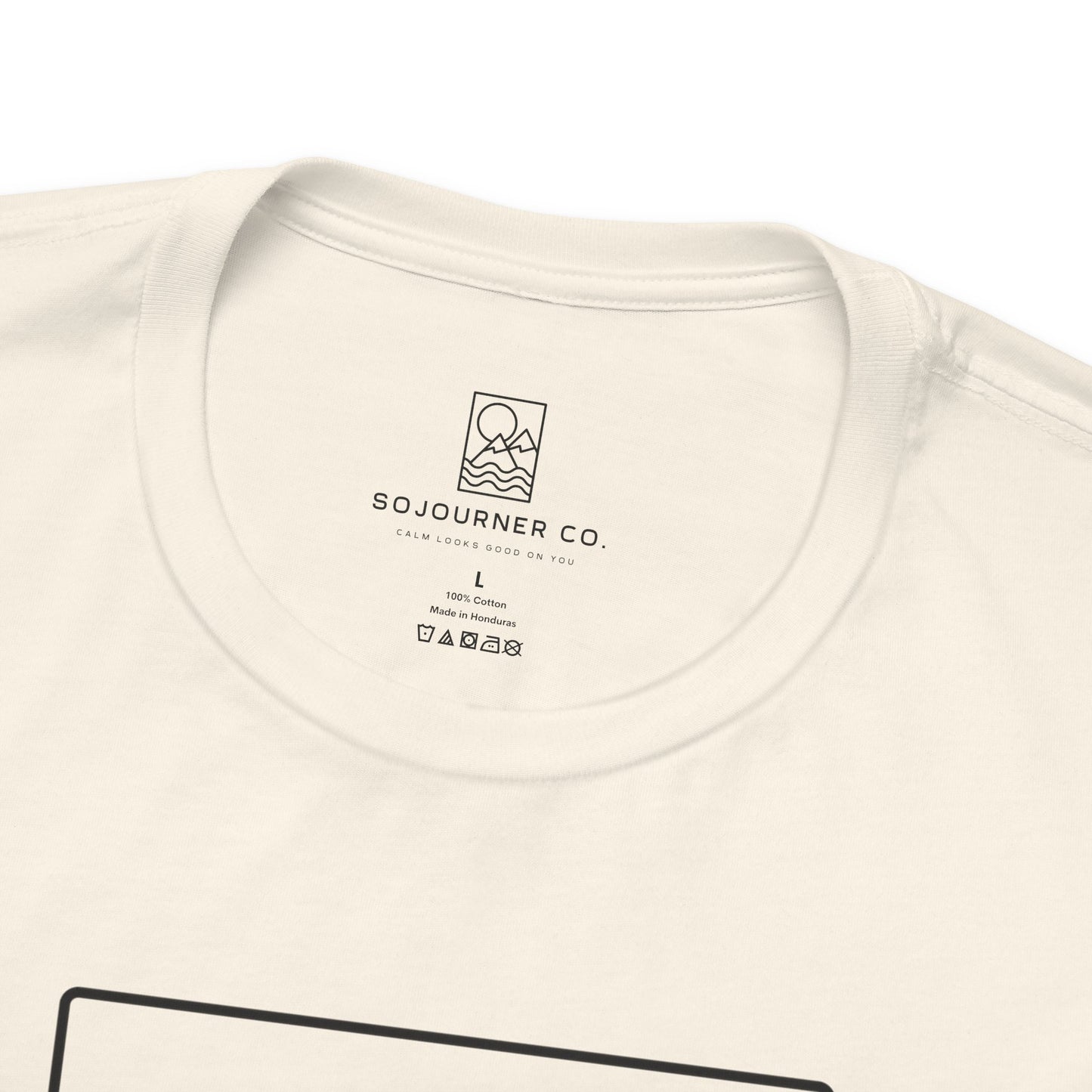 Pine Reflection Tee – Minimalist Forest Line Art