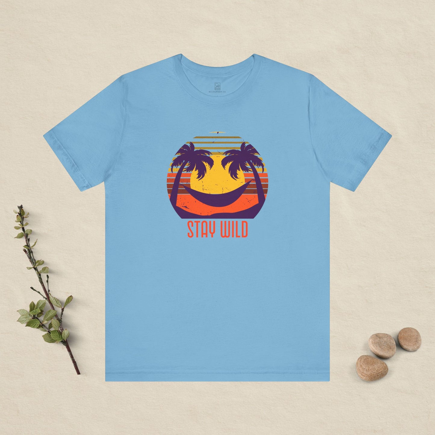Stay Wild – Retro Sunset Hammock Tee