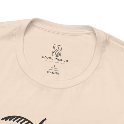 Palm & Hut Line Art T-Shirt