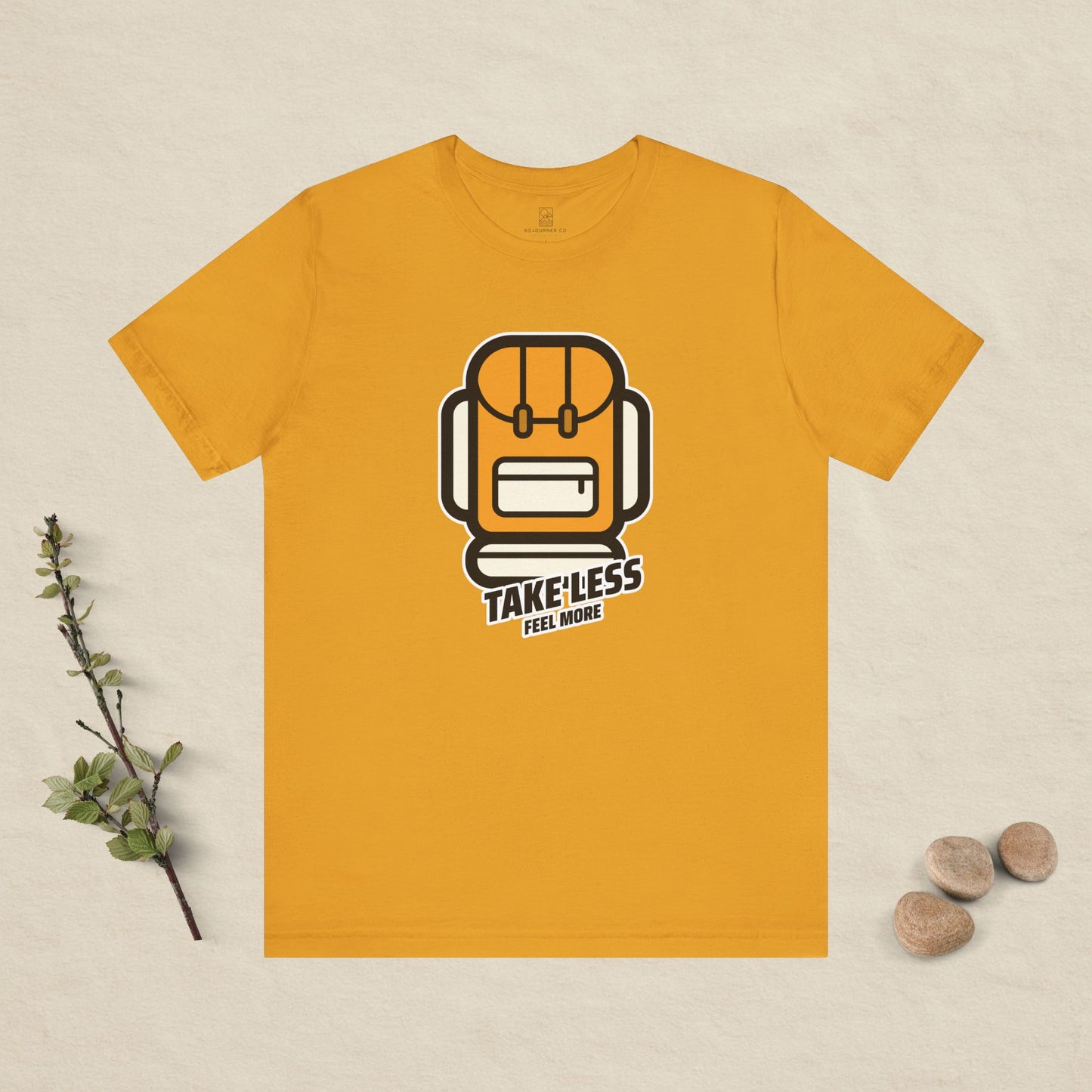 Take Less, Feel More – Backpack Adventure Tee