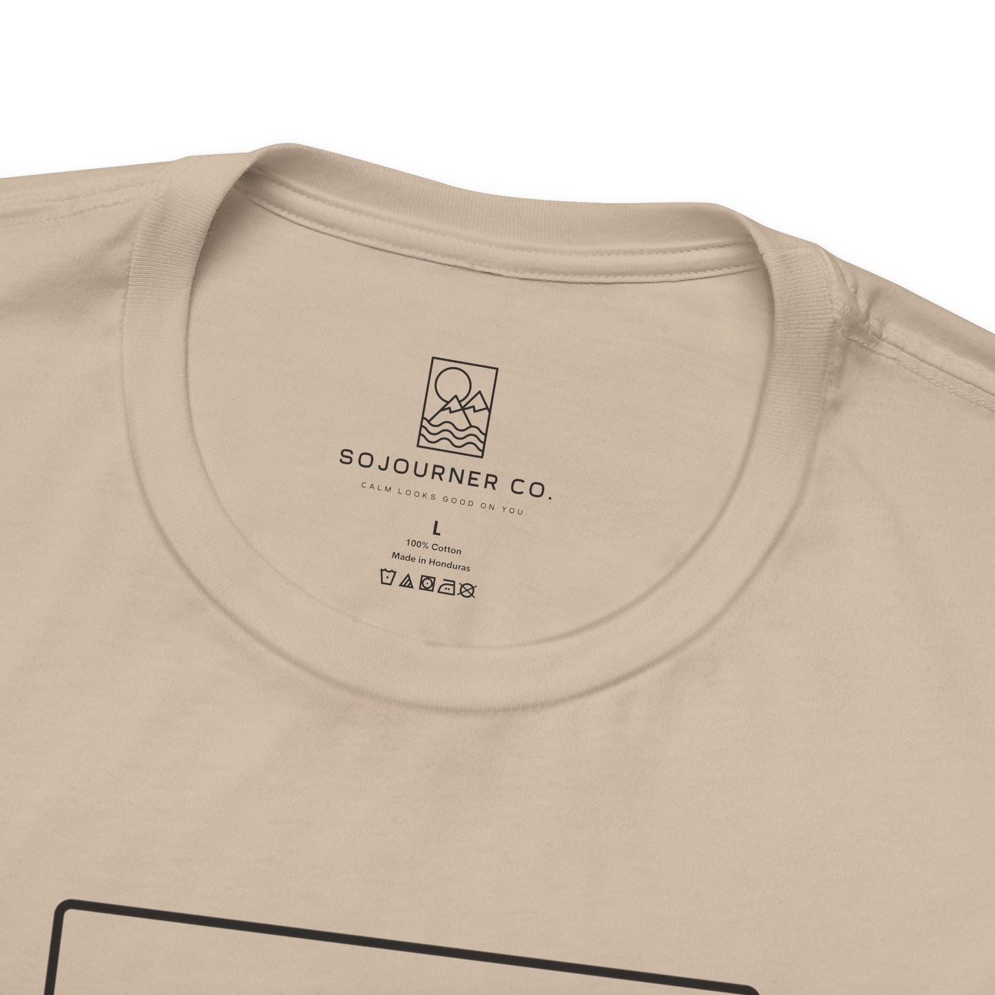 Pine Reflection Tee – Minimalist Forest Line Art