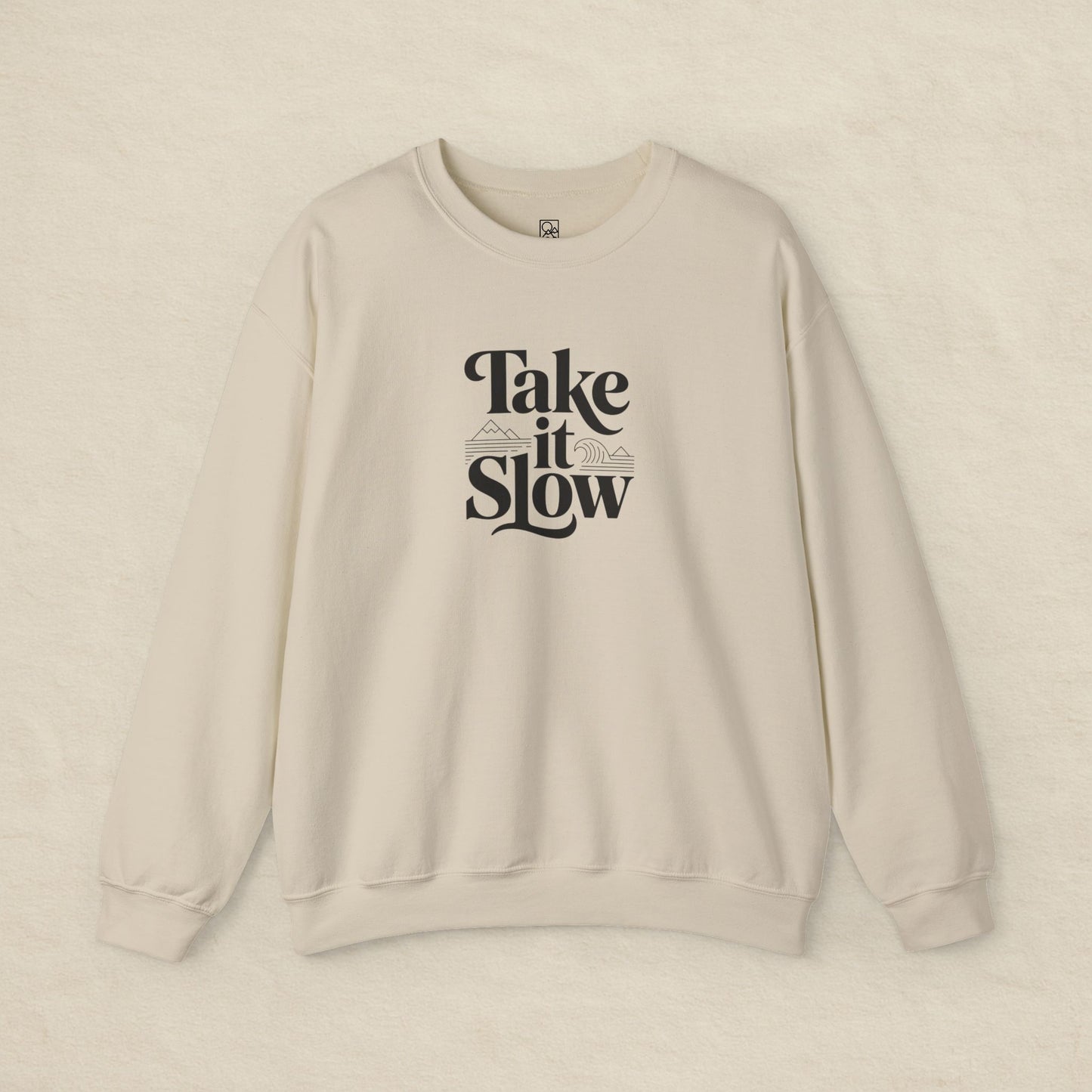 Take It Slow – Minimalist Cozy Sweatshirt