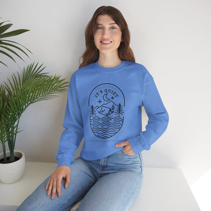 Find Me Where It’s Quiet – Minimal Outdoor Sweatshirt