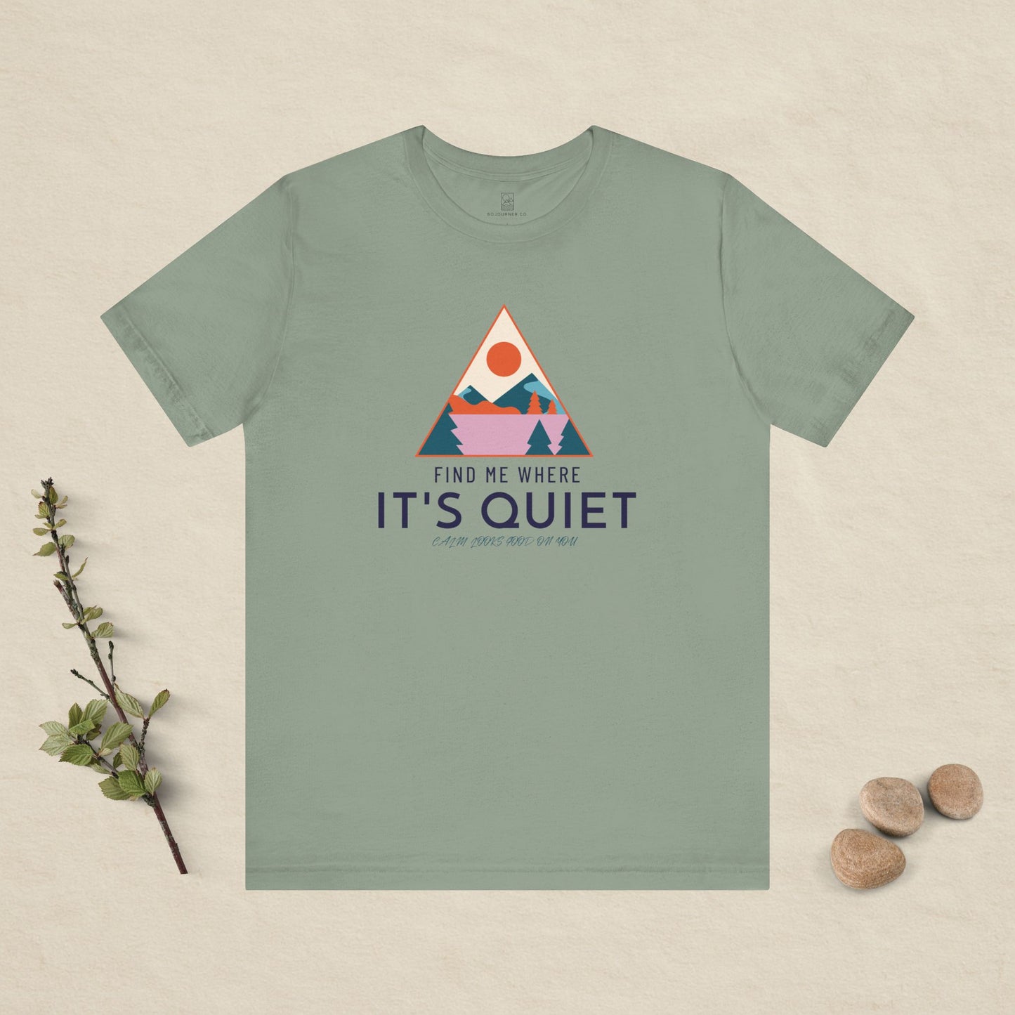 Find Me Where It’s Quiet – Triangle Sunset Tee