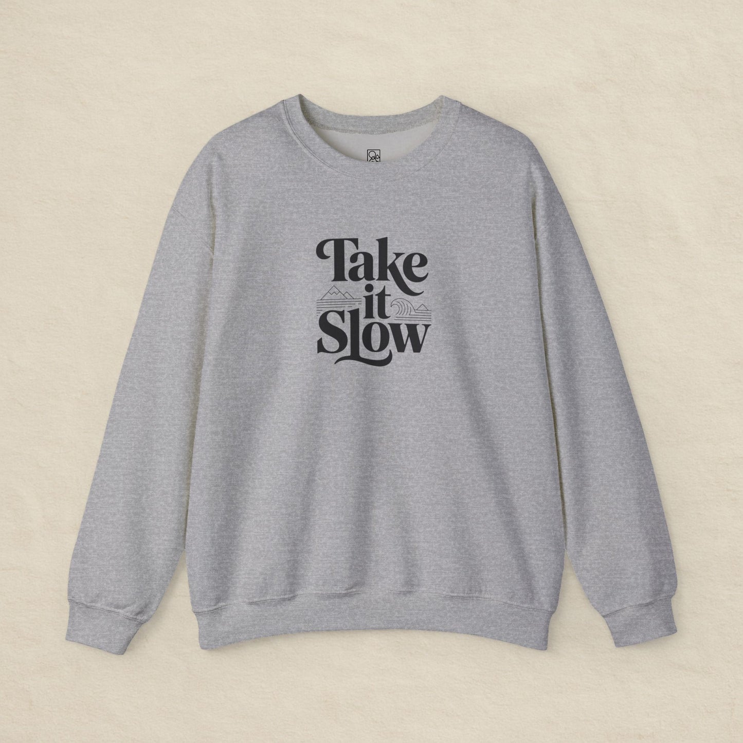 Take It Slow – Minimalist Cozy Sweatshirt