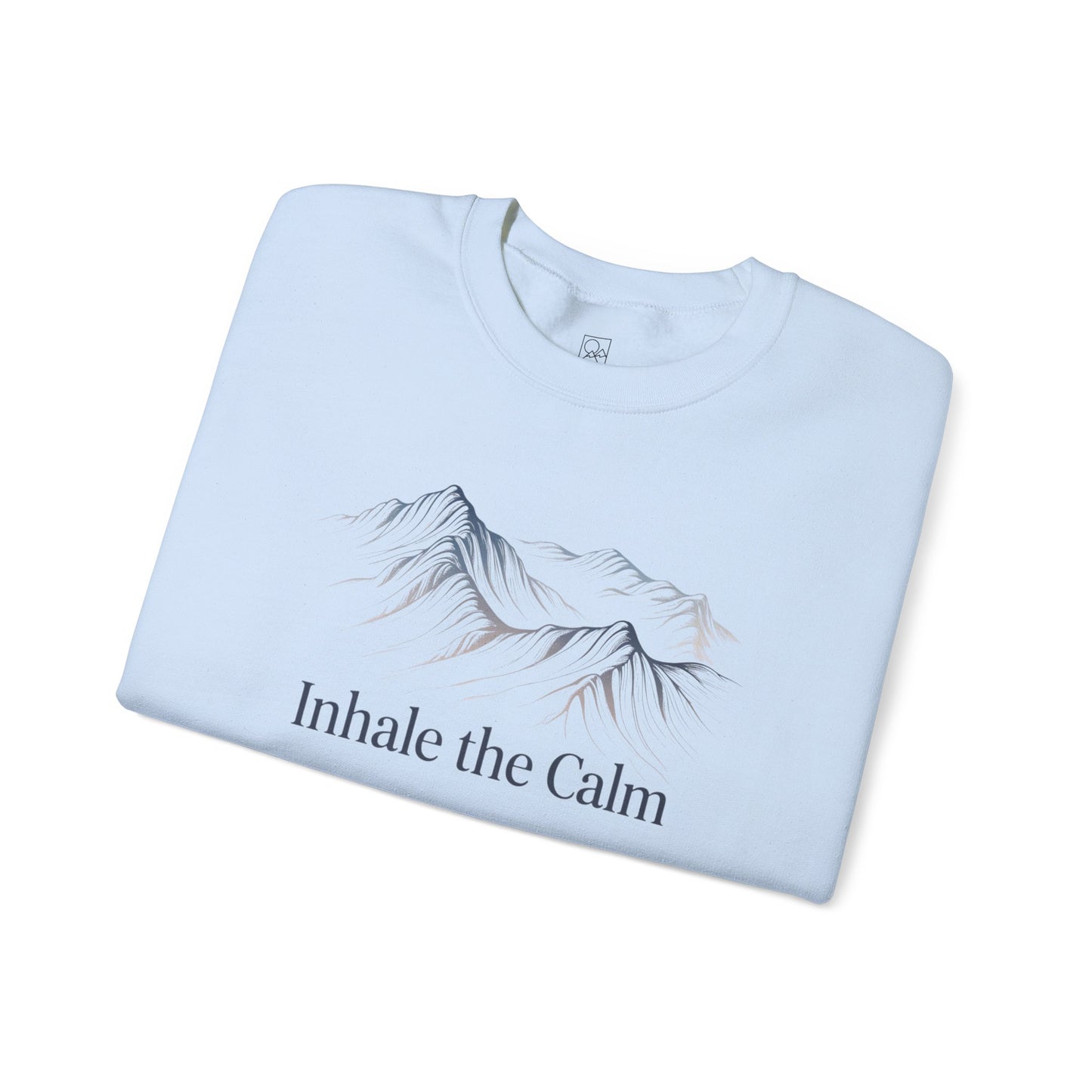 Inhale the Calm – Mountain Sketch Comfort Sweatshirt
