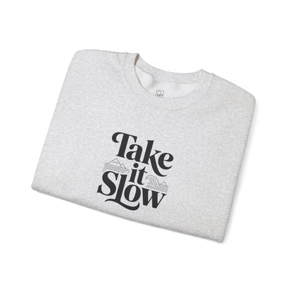 Take It Slow – Minimalist Cozy Sweatshirt