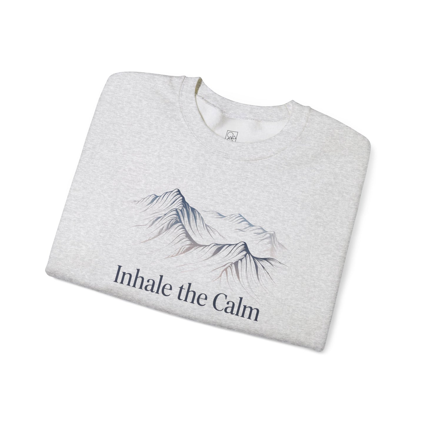 Inhale the Calm – Mountain Sketch Comfort Sweatshirt