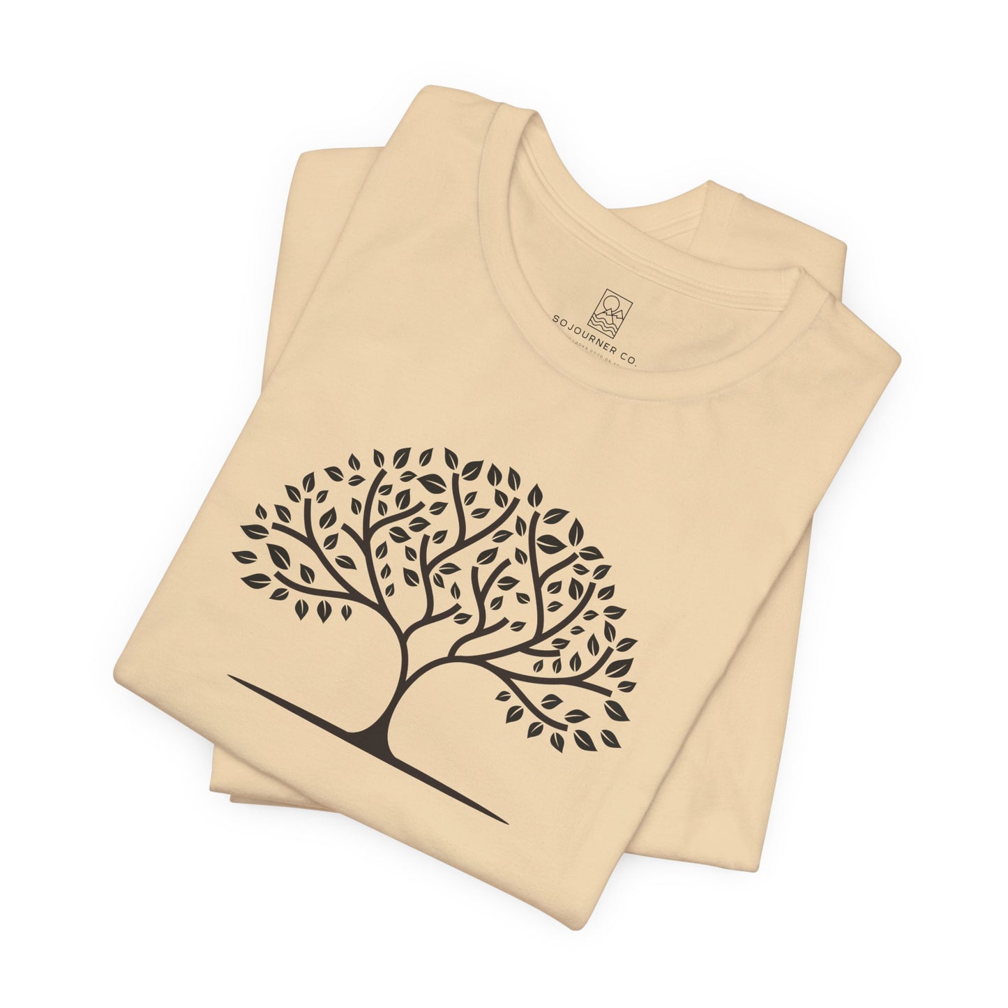 Tree of Calm Tee – Minimalist Nature Design