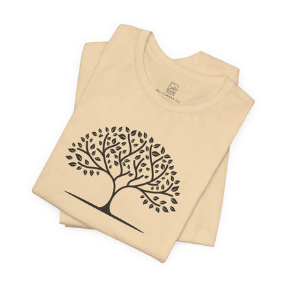Tree of Calm Tee – Minimalist Nature Design