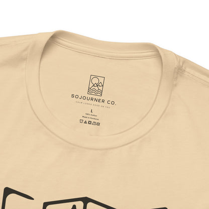 Adventure Map Tee – Minimalist Line Art for Explorers