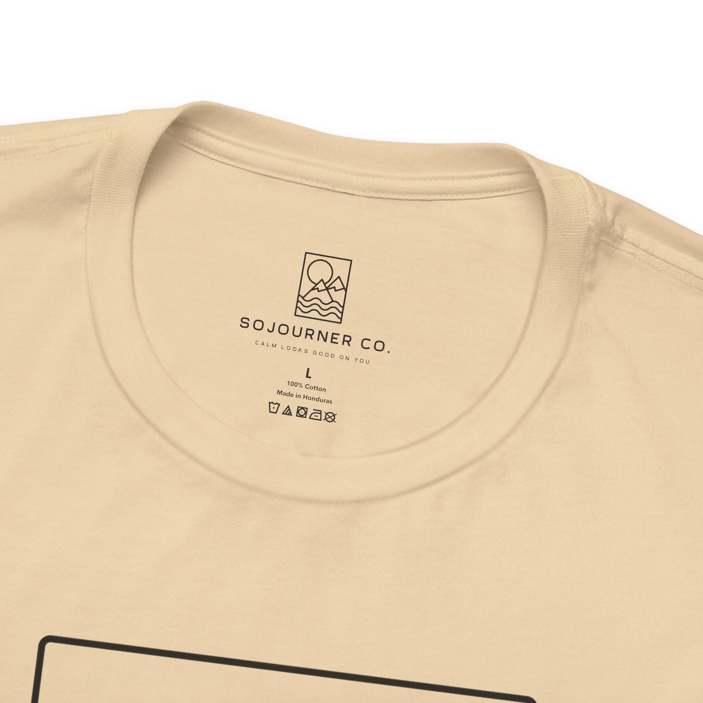 Pine Reflection Tee – Minimalist Forest Line Art