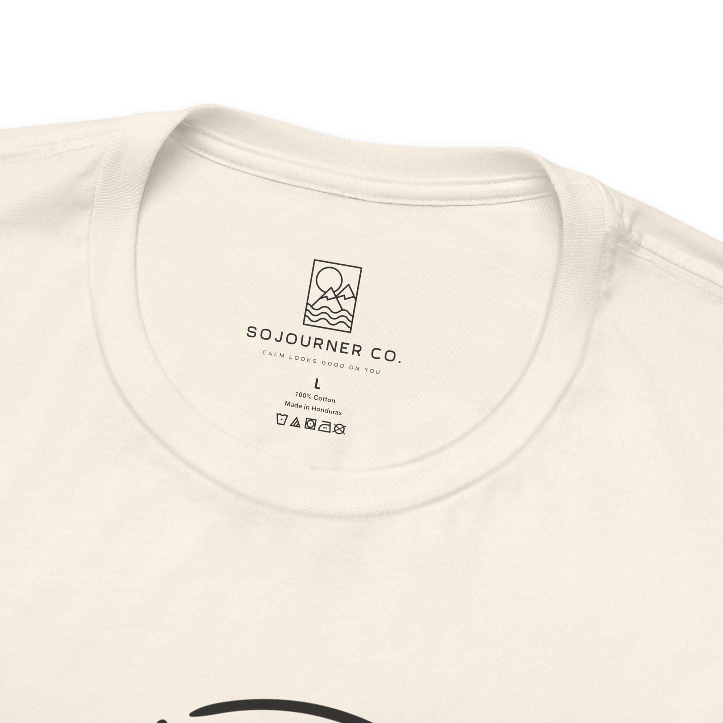 The Compass Tee – Minimalist Direction Line Art