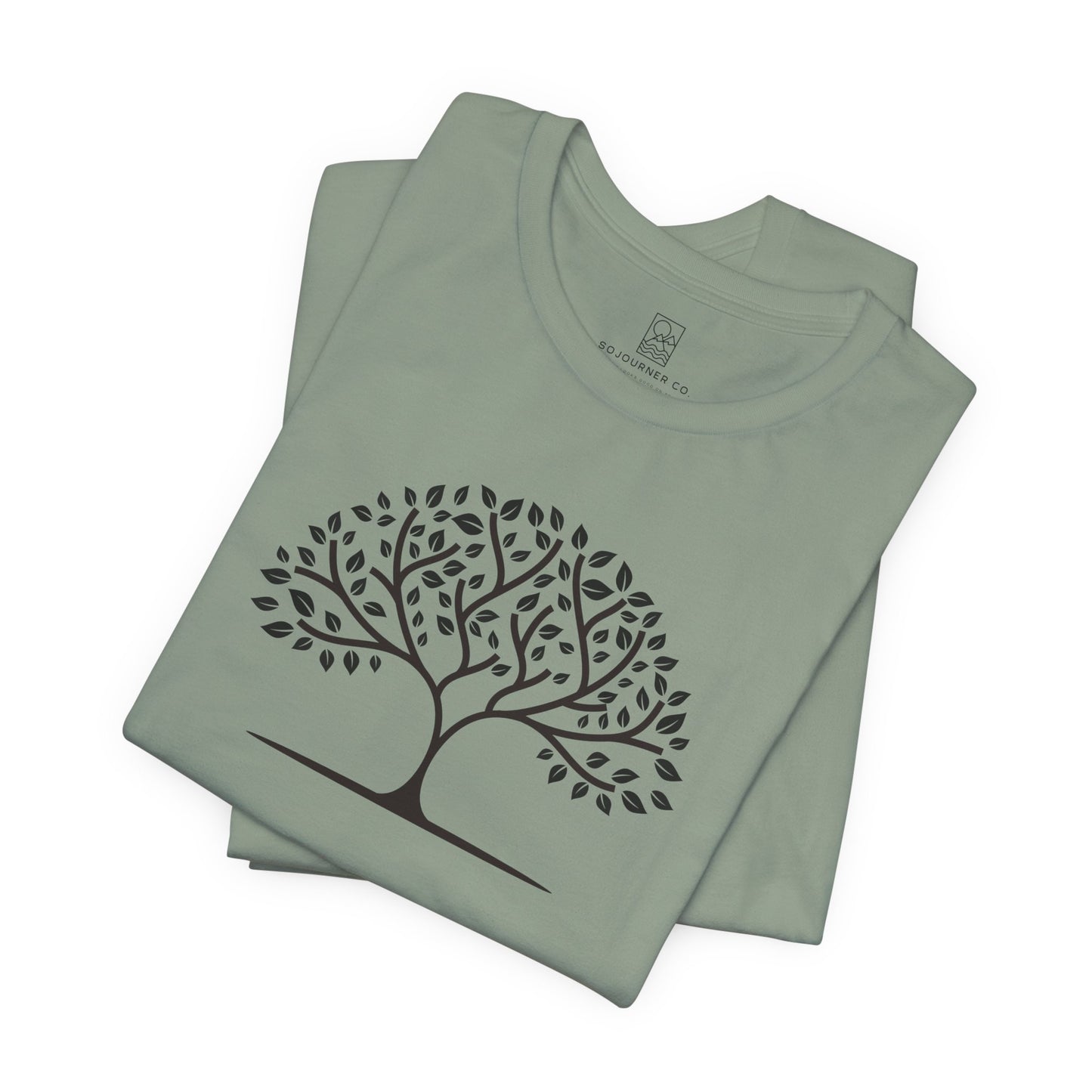 Tree of Calm Tee – Minimalist Nature Design
