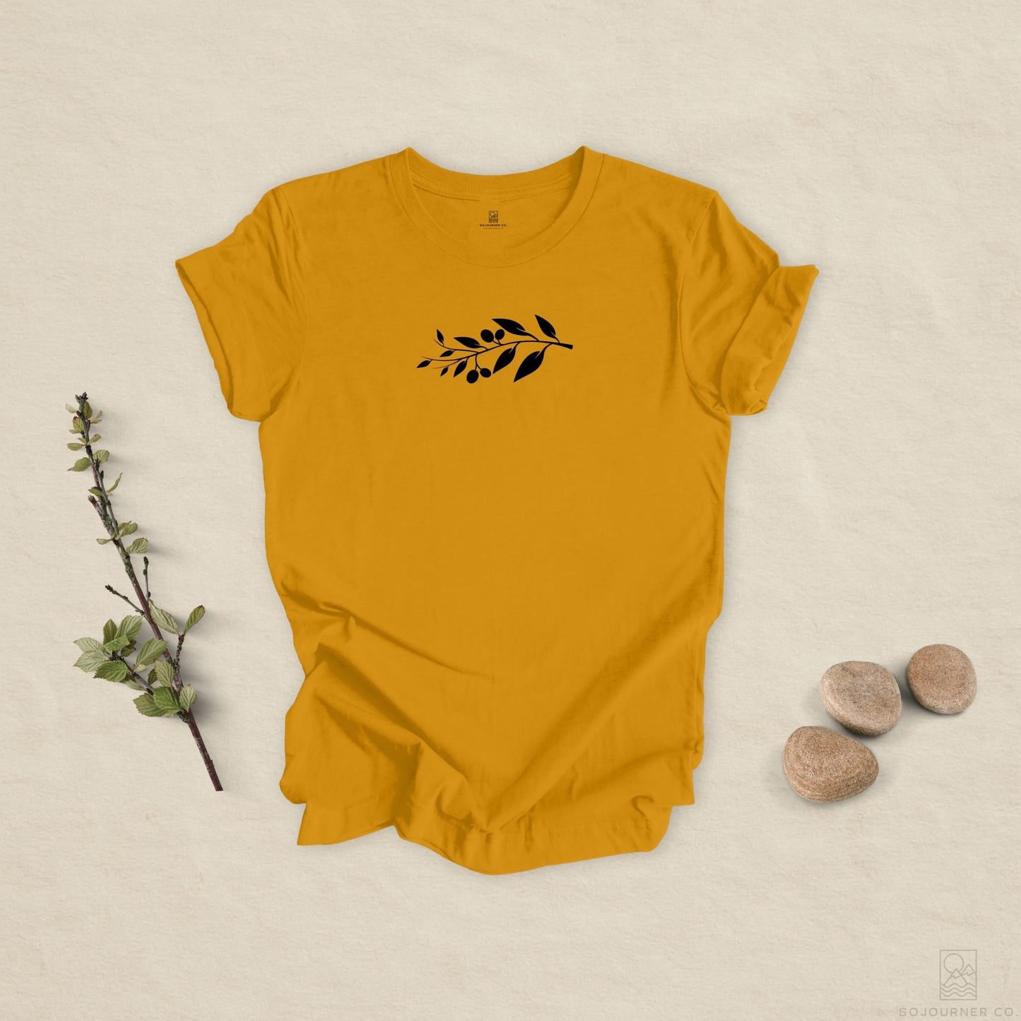 Olive Branch Minimalist Tee