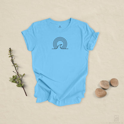 Wave Lines Tee – Minimalist Surf-Inspired Design