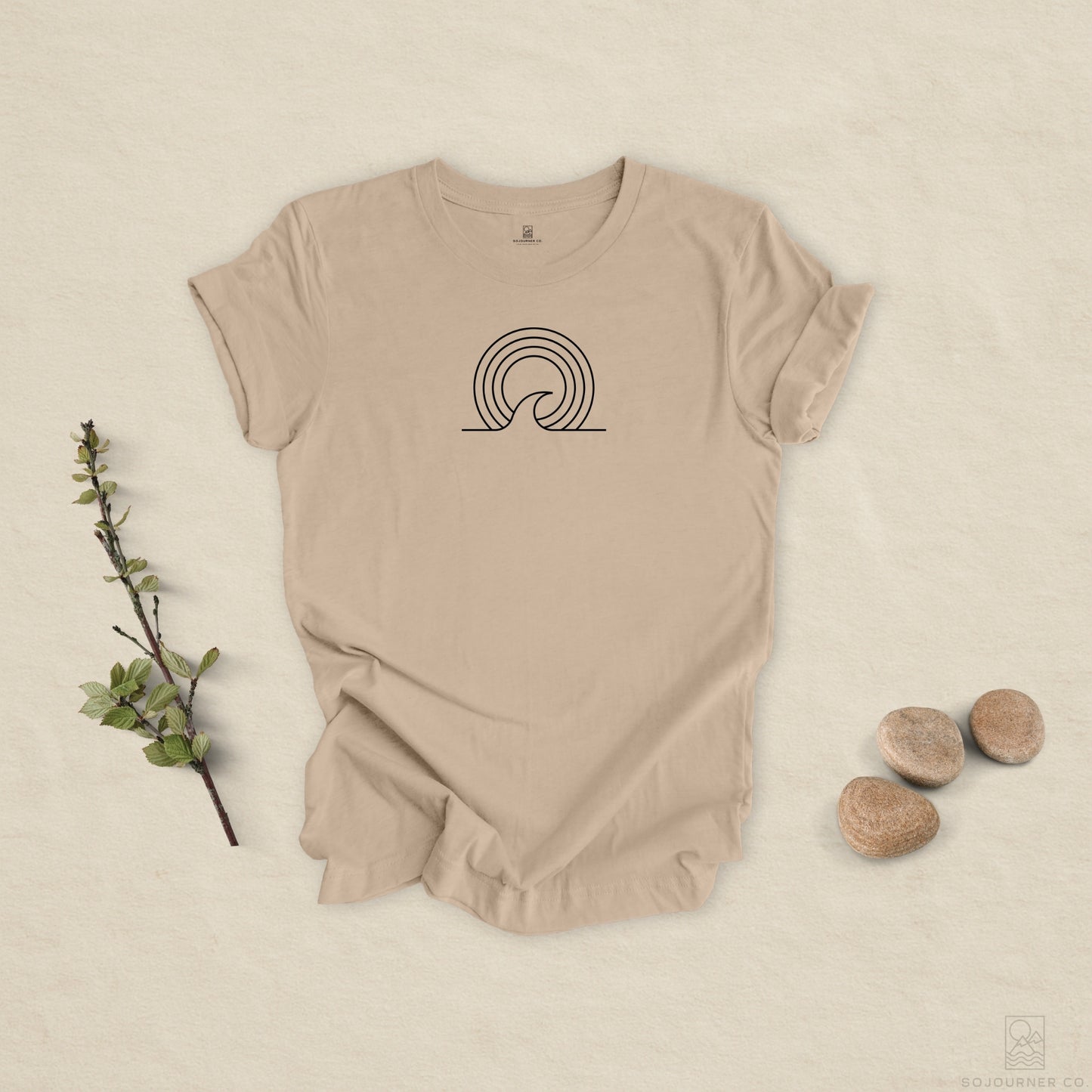 Wave Lines Tee – Minimalist Surf-Inspired Design