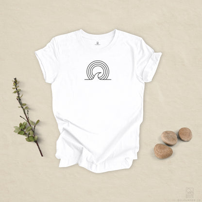 Wave Lines Tee – Minimalist Surf-Inspired Design