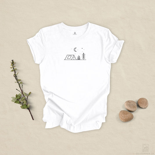 Under the Quiet Sky – Minimalist Camping Tee